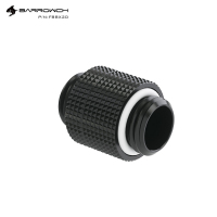 Прямой фитинг Barrowch FBBX2D Black