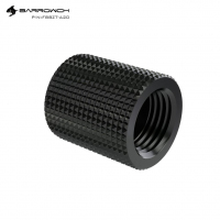 Прямой фитинг Barrowch FBBZT-A20 Black