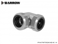 Фитинг угловой Barrow TWT90KNS-K14 Silver