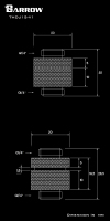 Прямой фитинг Barrow THDJ15-V1 Silver