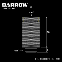 Прямой фитинг Barrow  TNYZ-G30 White