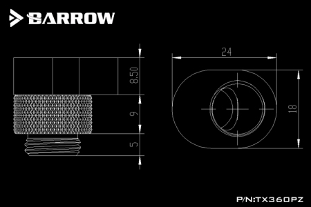 Адаптер Barrow TX360PZ Silver