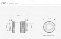 Прямой фитинг Bykski B-EXPJ-X 22-31 Silver